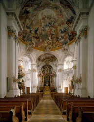 Internal view of the Abbey of San Marino and San Anianus