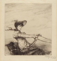 Untitled (Woman Driving Carriage)
