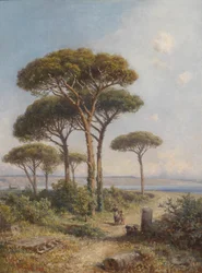 Southern Landscape with Figurative Staffage