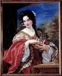 Portrait of a Lady Wearing Cleopatra Costume