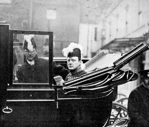 The Privy Council, Winston Churchill Leaving the Palace. A Nation