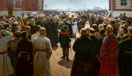 Alexander III Receiving the Deans of Cantons in the Courtyard of the Palace