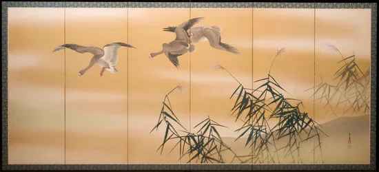 River Reeds and Geese