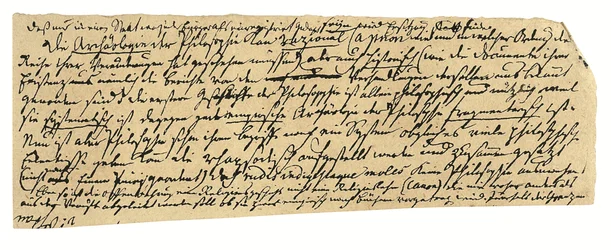 Autograph manuscript, in German, notes on philosophy and the University of Königsberg