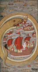 A Monstrous Serpent Devouring the Royal Fleet