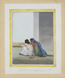 A Woman Cupping Another