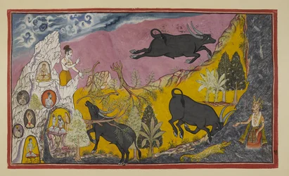 Sugriva then tells Rama and Laksmana how powerful his brother Ba