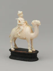 Black knight, chess piece, India, circa 1820