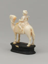 Black knight, chess piece, India, circa 1820