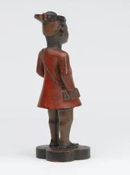 Carved Wooden Company School Figure of a Sepoy of the Madras Army, Circa 1785