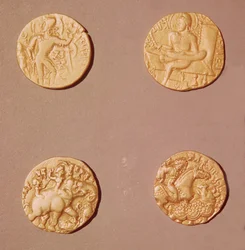 Dinars of Samudragupta (335-375) and Kumargupta I (415-454)
