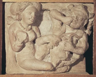 Gynaeceum Scene, from Mathura, Uttar Pradesh