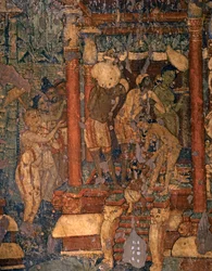 Indian Art: Fresco in the Buddhist Cave No. 1, 5th - Early 6th Century