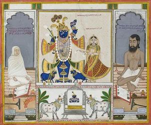 Illustration for a Manuscript on the Worship of Srinathji, Rajasthan, Early 19th Century