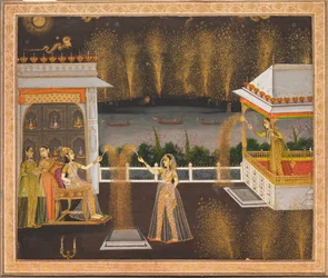 Ladies Celebrating Diwali, c.1760