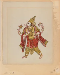 One of a set of nine images showing Indians in different professions