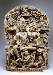 Ravana and Siva, Hinglajgarh culture, 1100 AD