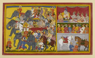 Rama and Brothers Journey to Ayodhya, Consulting with Vibhishana and a Sage