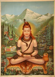 Shiva meditating