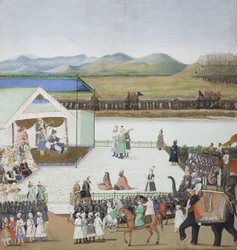 The Turkish Sultan Bayazid Brought Captive Before Timur