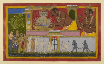 Vibhishana recounts Kumbhakarna’s curse; Lakshmana recovers and rises