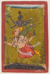Vishnu on Garuda