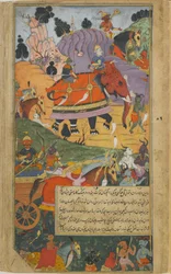 The demon host begins the battle (Vol.2 fol.225)