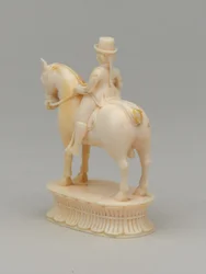 White Knight, Chess Piece, India, 1820 circa