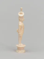 White Pawn, Chess Piece, India, 1820 circa