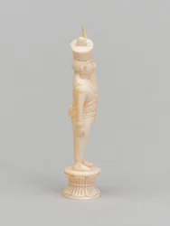White pawn, chess piece, India, 1820