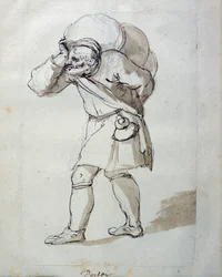 A porter laden