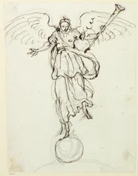 Fame, preliminary sketch, c.1631