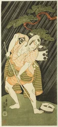 Sakata Sajuro I as a Samurai’s Manservant