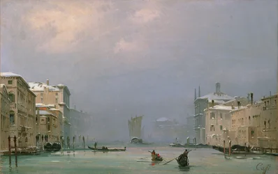 Grand Canal with Snow and Ice, 1849
