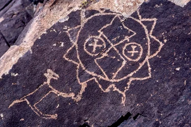 Anasazi Petroglyph carvings in New Mexico
