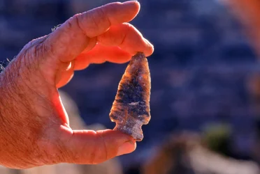 Ancient Anasazi arrowhead, Utah