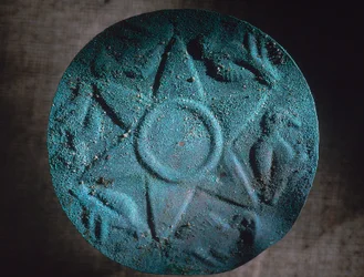 Copper star unearthed south of the school