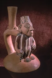 Stirrup spout bottle excavated from Sector 15 at school yard