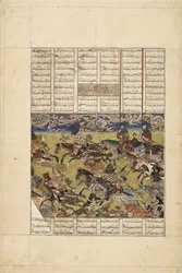 Demotte Shahnameh: Faramarz Pursues the King of Kabul