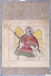 An Angel Wearing a Turban, Bearing a Staff