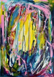 Dynamic Yellow Abstract