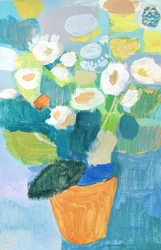 Colorful Potted Flowers