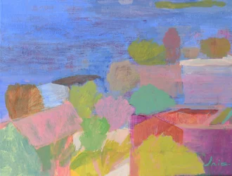 Vibrant Village Landscape