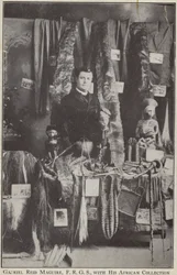Gabriel Reid Maguire, Irish explorer, with his African collection