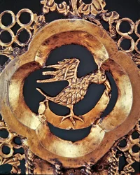 Eagle, symbol of St. John the Evangelist, from a processional cross, Ballymacasey, County Kerry