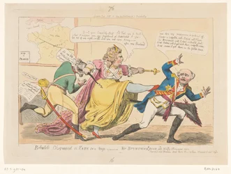 Caricature of Catherine II, 1792