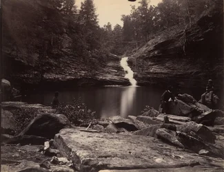 Lula Lake and Upper Falls on Rock Creek, Near Lookout Mountain, Georgia