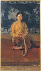 A Javanese woman seated, c.1916