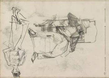 Man on a Chair and a Standing Woman