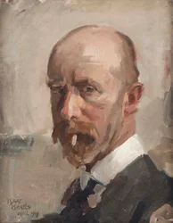 Self-Portrait with Cigarette
